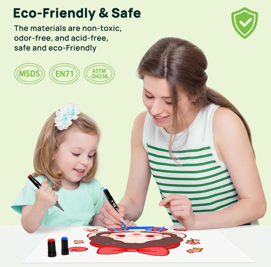 Pennarelli Touch Mark – Set da 80 Colori a Doppia Punta