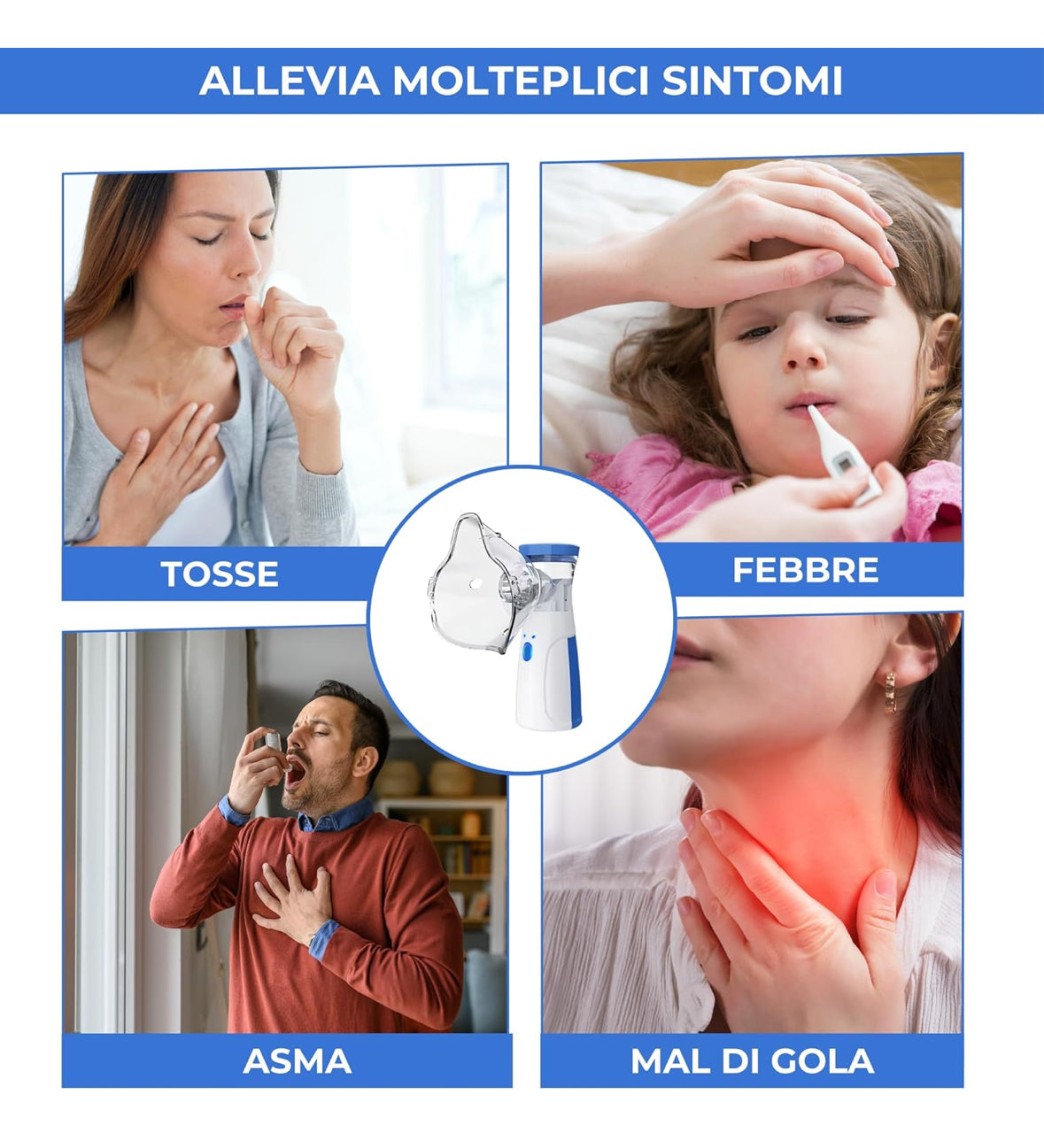 Nebulizzatore Portatile ad Ultrasuoni - Alta Qualità e Silenziosità - Milleidee