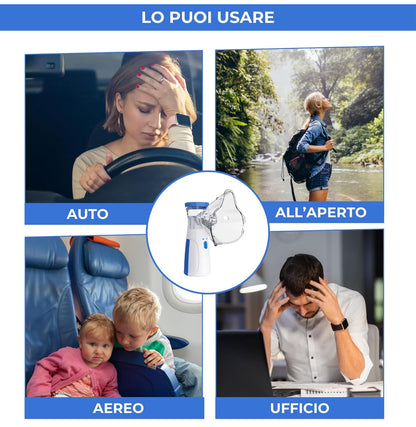 Nebulizzatore Portatile ad Ultrasuoni - Alta Qualità e Silenziosità - Milleidee