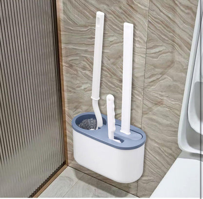 Set di Spazzole per WC 3 in 1 – Pulizia Completa e Senza Sforzo