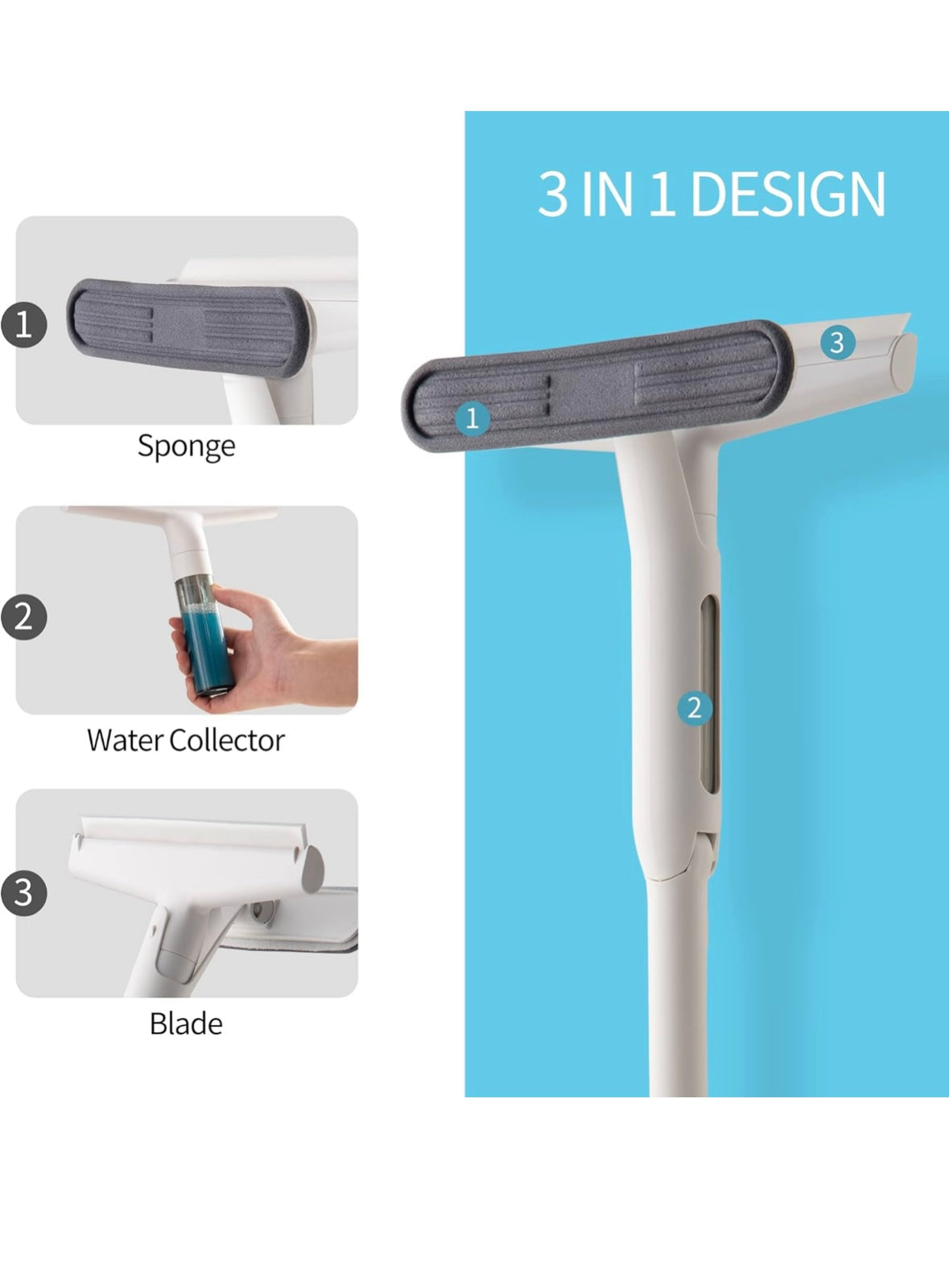 Manico Mop in Alluminio Ultra-Leggero – Antiruggine, Estensibile e Resistente - Milleidee