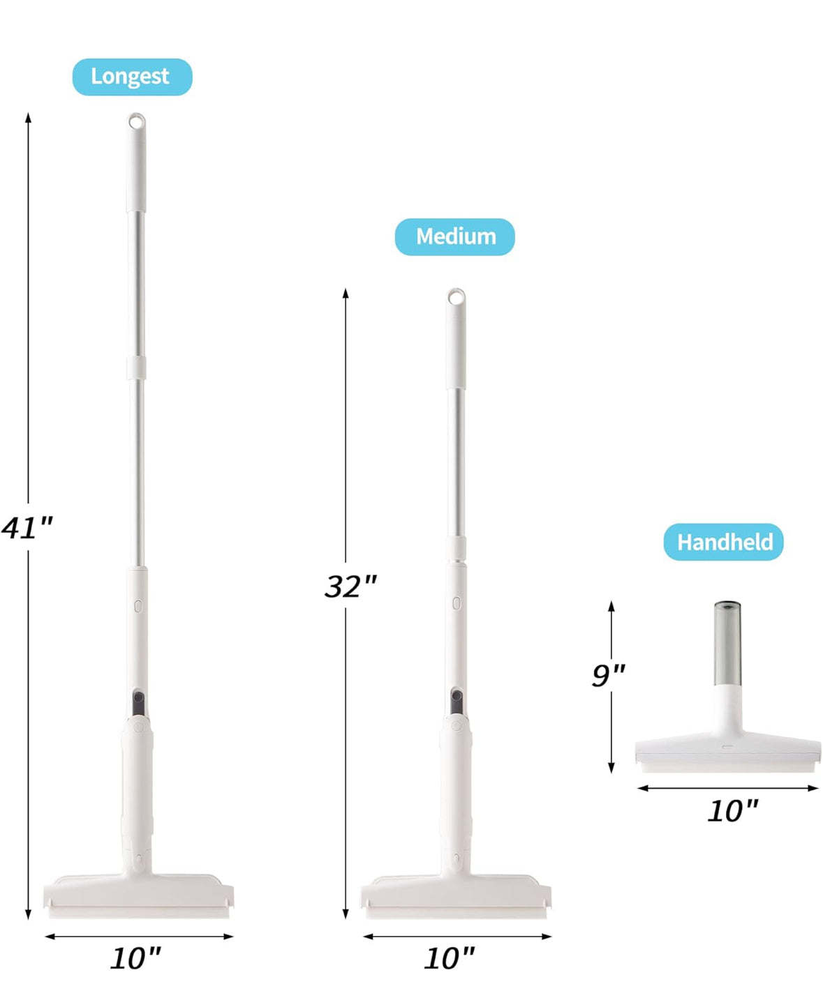 Manico Mop in Alluminio Ultra-Leggero – Antiruggine, Estensibile e Resistente - Milleidee