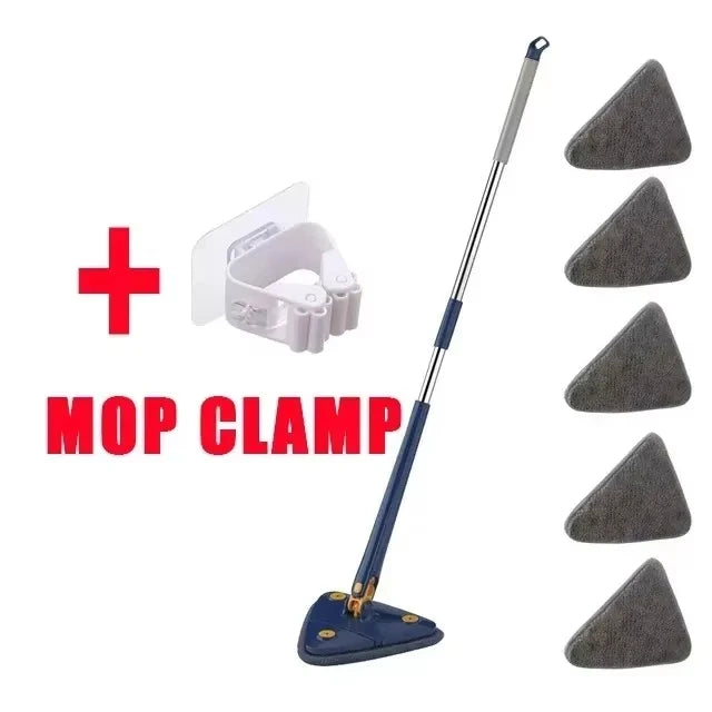 Untior – Mop Triangolare 360° Rotante con Panni in Microfibra Riutilizzabili