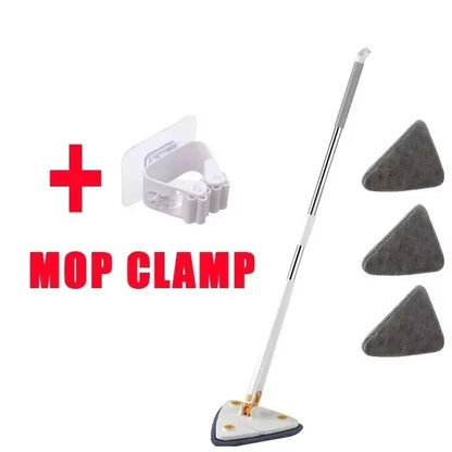 Untior – Mop Triangolare 360° Rotante con Panni in Microfibra Riutilizzabili