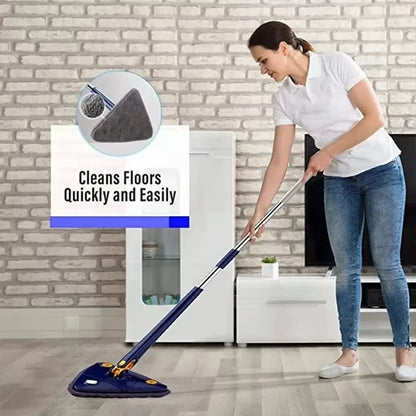Untior – Mop Triangolare 360° Rotante con Panni in Microfibra Riutilizzabili